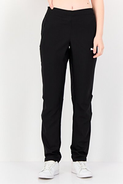 Puma Women Sportswear Fit Brand Logo Training Track Pants, Black