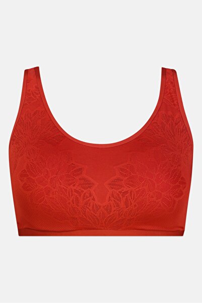 Triumph حمالة صدر نسائية مبطنة ومزخرفة، لون بني