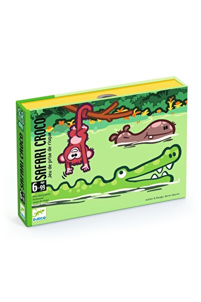 djeco Safari Croco strategy and luck game, for Boys, Girls ages 6 - 9, 9+