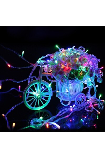 Bibilel Εγκατάσταση Χριστουγεννιάτικου Φωτός με Μπαταρίες Διαφανές Σύρμα Τύπο...