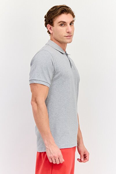 New Balance Men Standard Fit Short Sleeve Outdoor Polo Shirt, Grey