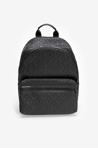 Armani Exchange Kabartmalı Logo Baskılı Ayarlanabilir Askılı Sırt Çantası Erk...
