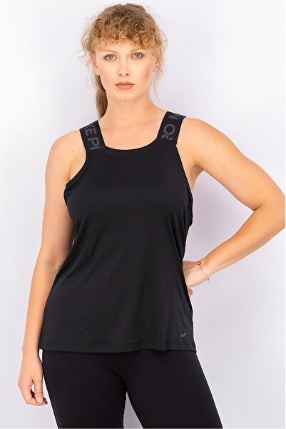 Nike Women Standard Fit Training Elastic Tank Top, Black