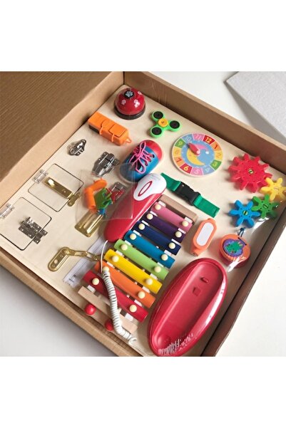 OEM Jucărie educativă, Tablă senzorială Montessori, Multicoloră