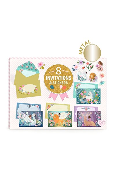 djeco Set de invitatii Animale fantastice, Djeco, editie speciala