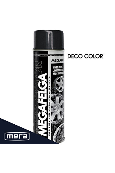 Other Spray Deco Color MEGAFELGA negru lucios RAL9005 pentru jante și capace ...