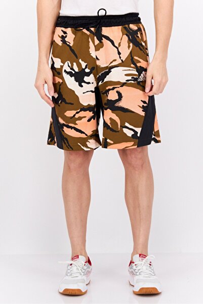 adidas Men Sportswear Fit Allover Print Training Shorts, Multicolor