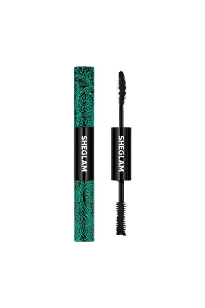SHEGLAM Volume and Length Mascara, Black, Waterproof, Set of 2