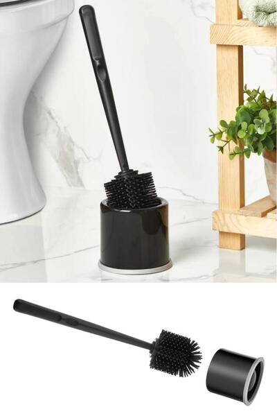 Flora Silikon Başlıklı Klozet Fırça Takımı Yuvarlak, Klozet Banyo WC Tuvalet ...