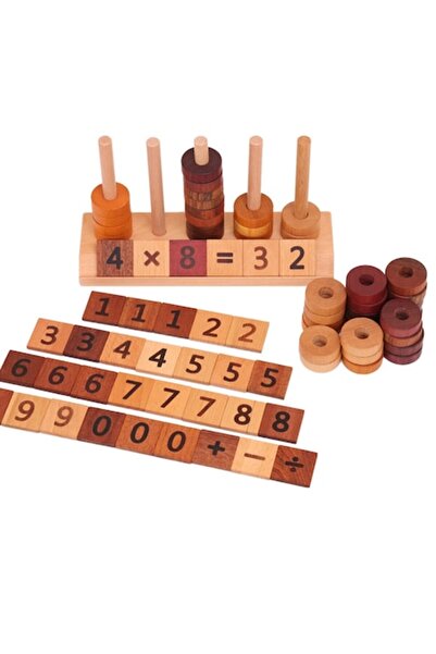 B4U Educational Toy, Montessori Wooden Abacus