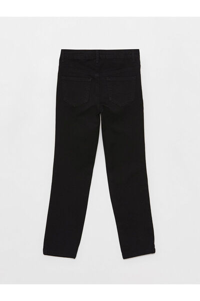 LC Waikiki Black Basic Gabardine Girls' Trousers