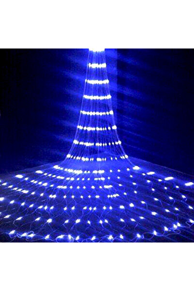 OEM Instalație de Crăciun, perdea efect ploaie, albastru, 3x1 metri