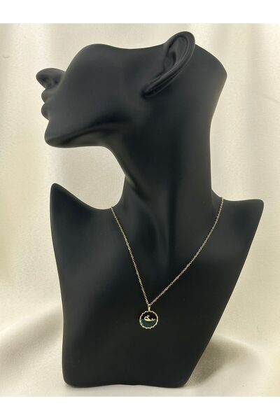 Tudivanyu Aksesuar قلادة من الفولاذ المقاوم للصدأ على شكل سمكة عائمة باللون ا...