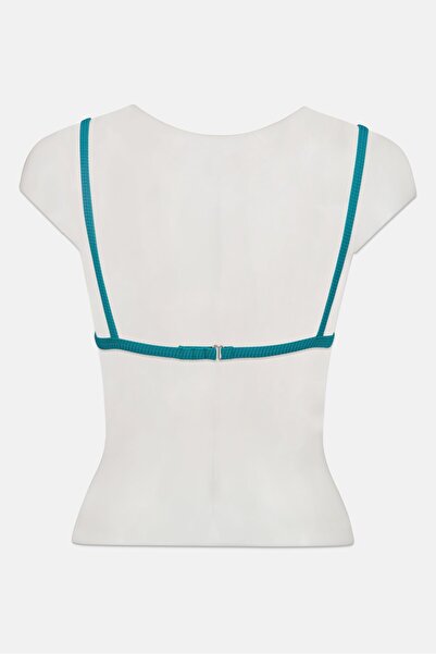 BİLLABONG Women Padded Textured Bikini Top, Green