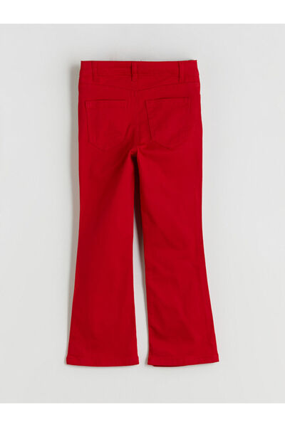 LC Waikiki Red Flared Girls' Trousers