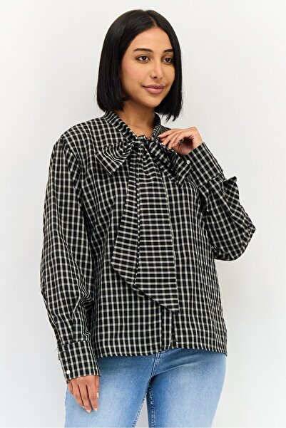 Threadbare Women Regular Fit Long Sleeve Checkered Casual Shirt, Multicolor