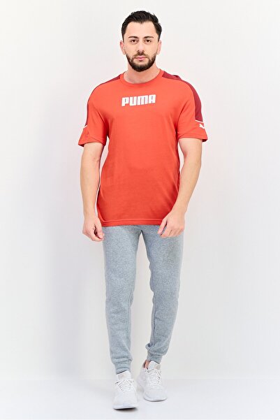 Puma Men Relaxed Fit Short Sleeve Outdoor T-shirt, Red