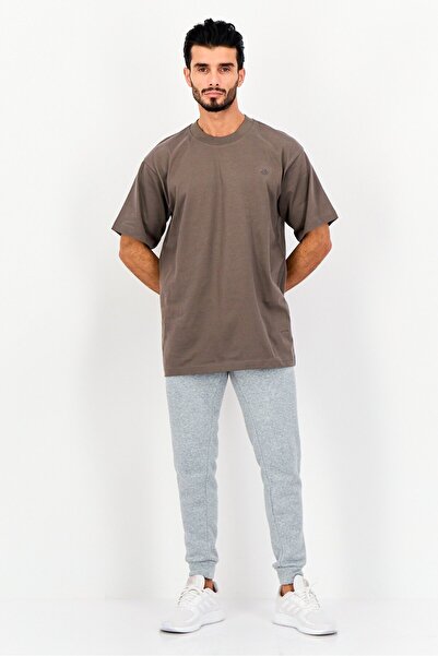 adidas Men Sportswear Fit Short Sleeve Outdoor T-Shirt, Taupe