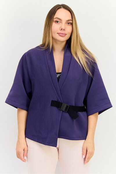 Reebok Women Sportswear Fit Short Sleeves Outdoor Top, Purple