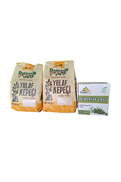 Doğalsan yulaf kepeği 400 gr x 2 adet + Biberiye çayı 20 süzen poşet