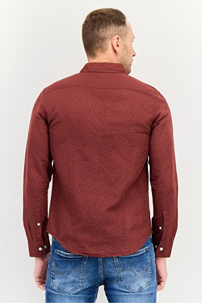 Levi's Men Slim Fit Allover Print Long Sleeves Casual Shirt, Multicolor