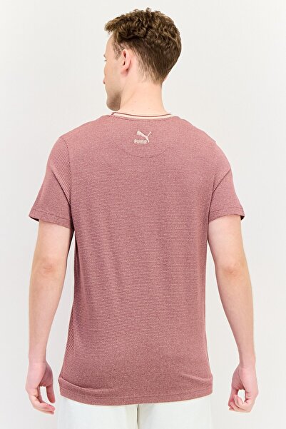 Puma X One 8 Men Sportswear Fit Short Sleeve Outdoor T-Shirt, Heather Maroon