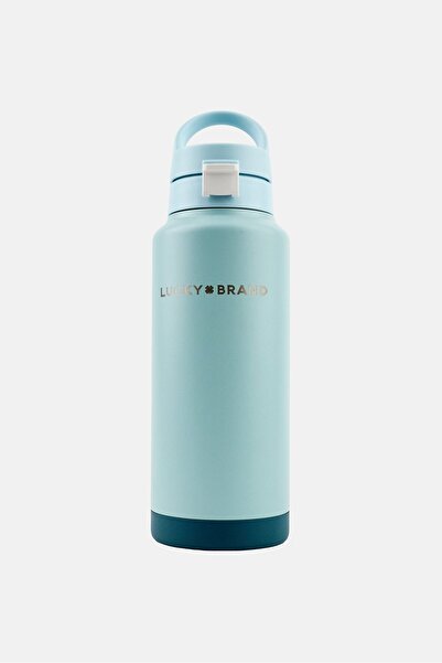 LUCKY BRAND Brand Logo Double Wall Insulated Water Bottle 946 ml, Kentucky Blue