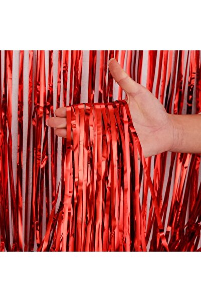 Choice6 ستائر خلفية من رقائق معدنية لامعة من ريد تشيب آز أ بارتي لحفلات أعياد...