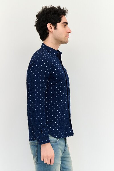 Levi's Men Slim Fit Long Sleeve Allover Print Casual Shirt, Multicolor