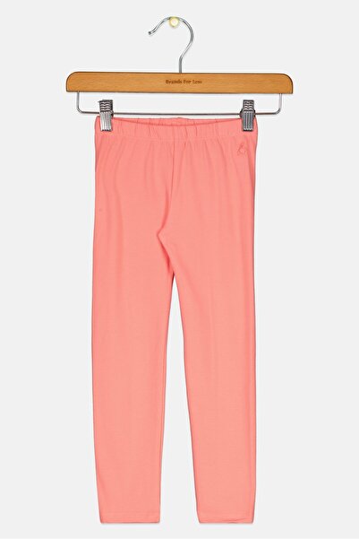GAP Kids Girl Embroidered Pull On Leggings, Coral