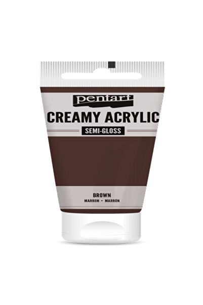 Pentart BROWN ACRYLIC COLOUR CREAMY SEMI GLOSS 60 ML