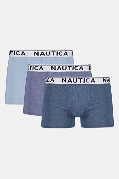 Nautica بوكسر رجالي بشعار العلامة التجارية، 3 قطع، متعدد الألوان
