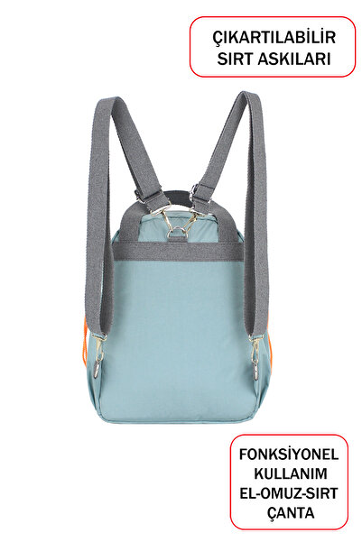 Dada Functional Ultra-Light Water Green Women's Backpack Use on Hand and Shoulder New Generation Water Repellent Fabric