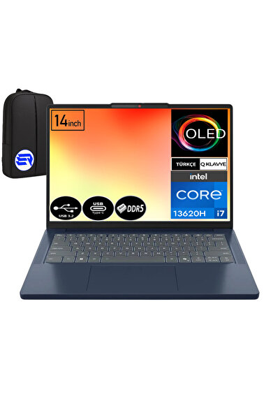 LENOVO Ideapad Slim 3 i7-13620H 24GB 1TB SSD Win11 Pro 14'' OLED Ekran 83K00018TREP3 + ElektroPasaj Çanta