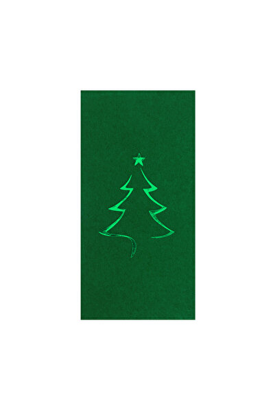 Story مناديل ورقية خضراء مقاس 33 × 33 سم بنمط شجرة الصنوبر لعيد الميلاد، 16 ق...
