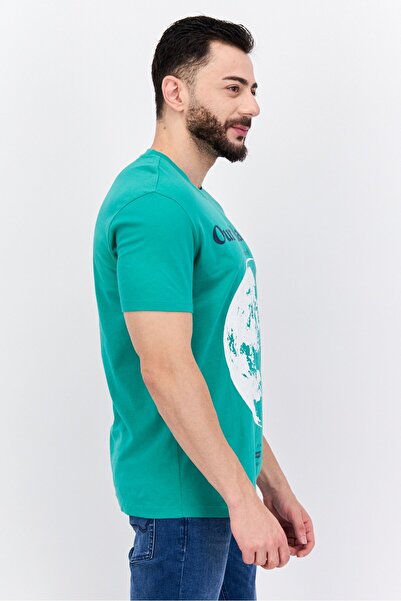 Levi's Men Crew Neck Short Sleeve Graphic Print T-Shirt, Green