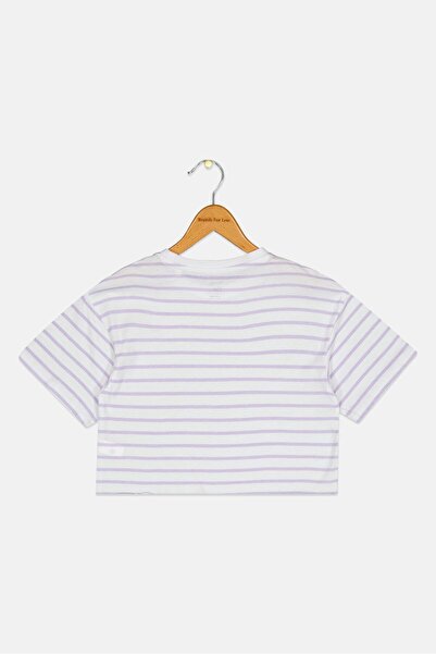 Sinsay Kids Girl Stripe Short Sleeve T-shirt, Multicolor