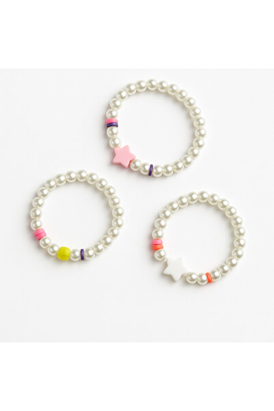 Bittox سوار من اللؤلؤ مصنوع يدويًا للأطفال والرضع - للحصول على مظهر لطيف وجميل