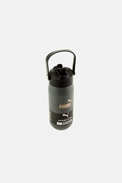 Puma Flip Top Water Bottle 532ml, Dark Grey