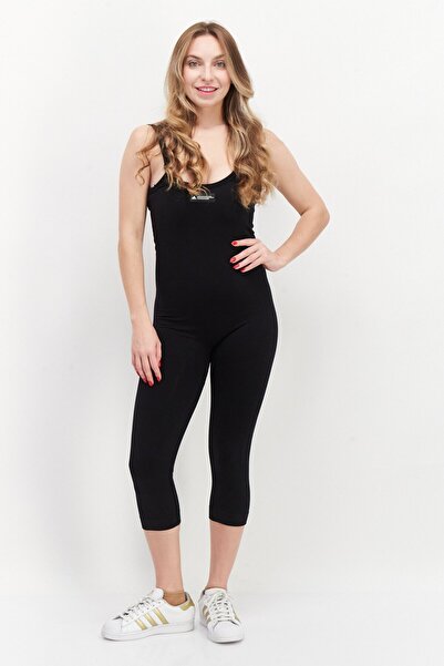 adidas بدلة رياضية نسائية بدون أكمام للتدريب، لون أسود