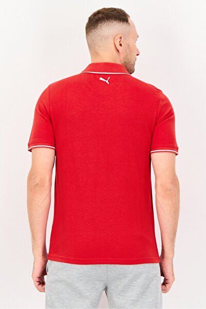 Puma Men Sportswear Fit Short Sleeves Outdoor Polo Shirt, Red