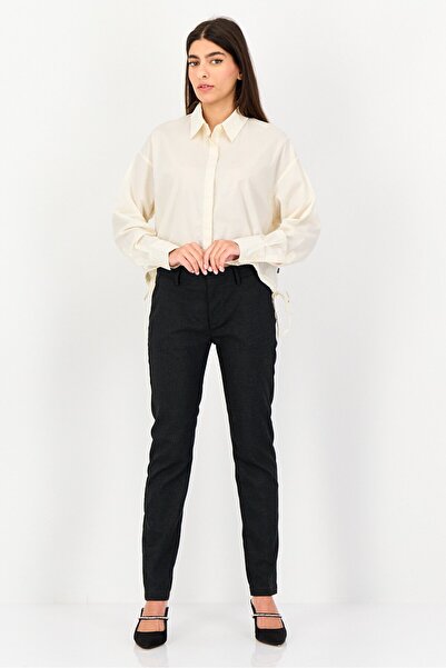 Levi's Levis x Deepika Padukone Women Spread Collar Long Sleeve Solid Blouse, Cream