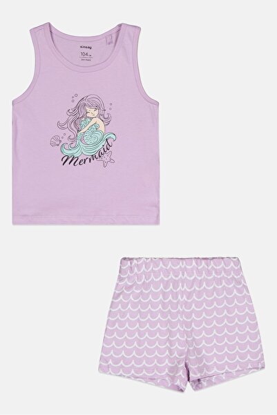 Sinsay Toddlers Girl 2 Pcs Graphic Print Sleeveless Pyjama Set, Multicolor