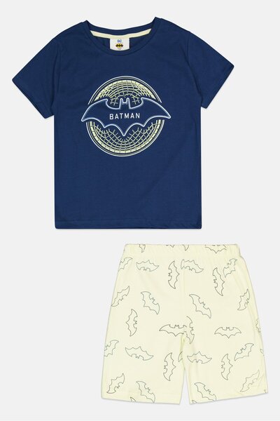 Batman Kids Boy Short Sleeves T-Shirt And Short Set, Multicolor