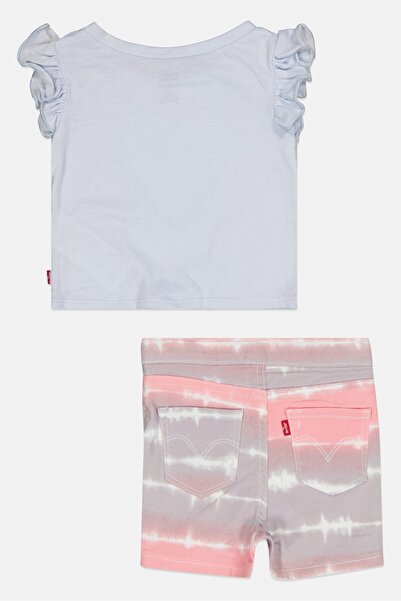 Levi's Toddlers Girl 2 Pieces Graphic Print T-Shirt And Short Set, Multicolor
