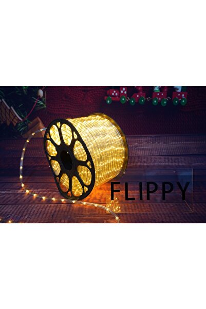 Flippy Christmas Lighting, 12 m, 288 LEDs, Light Hose, Warm White, 8 Light Modes, Transformer, Sectionable,