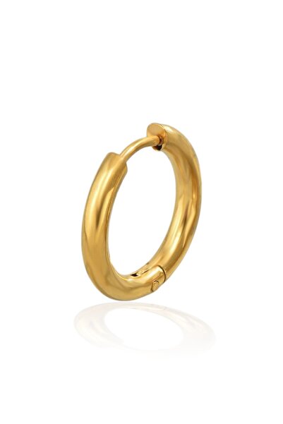 POKAK Surgical Steel Piercing Tragus Helix Rook Conch Lobe Cartilage Daith Cartilage Ring Earring - 2 Pcs