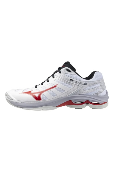 MIZUNO Wave Voltage 2 Unisex Volleyball Shoes White / Red