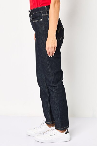 Levi's Women Straight Fit Washed High Rise Stretchable Denim, Black