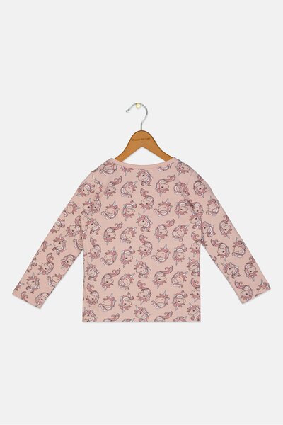 Sinsay Toddlers Girl Crew Neck Long Sleeve Top, Multicolor